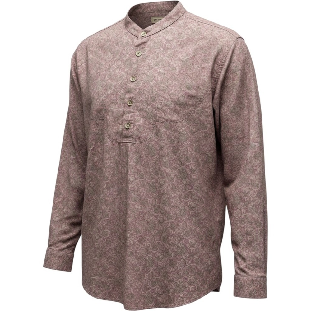VTG Wah Maker Men's XL Mauve Western Shirt Band Collar Frontier Town Reenactment